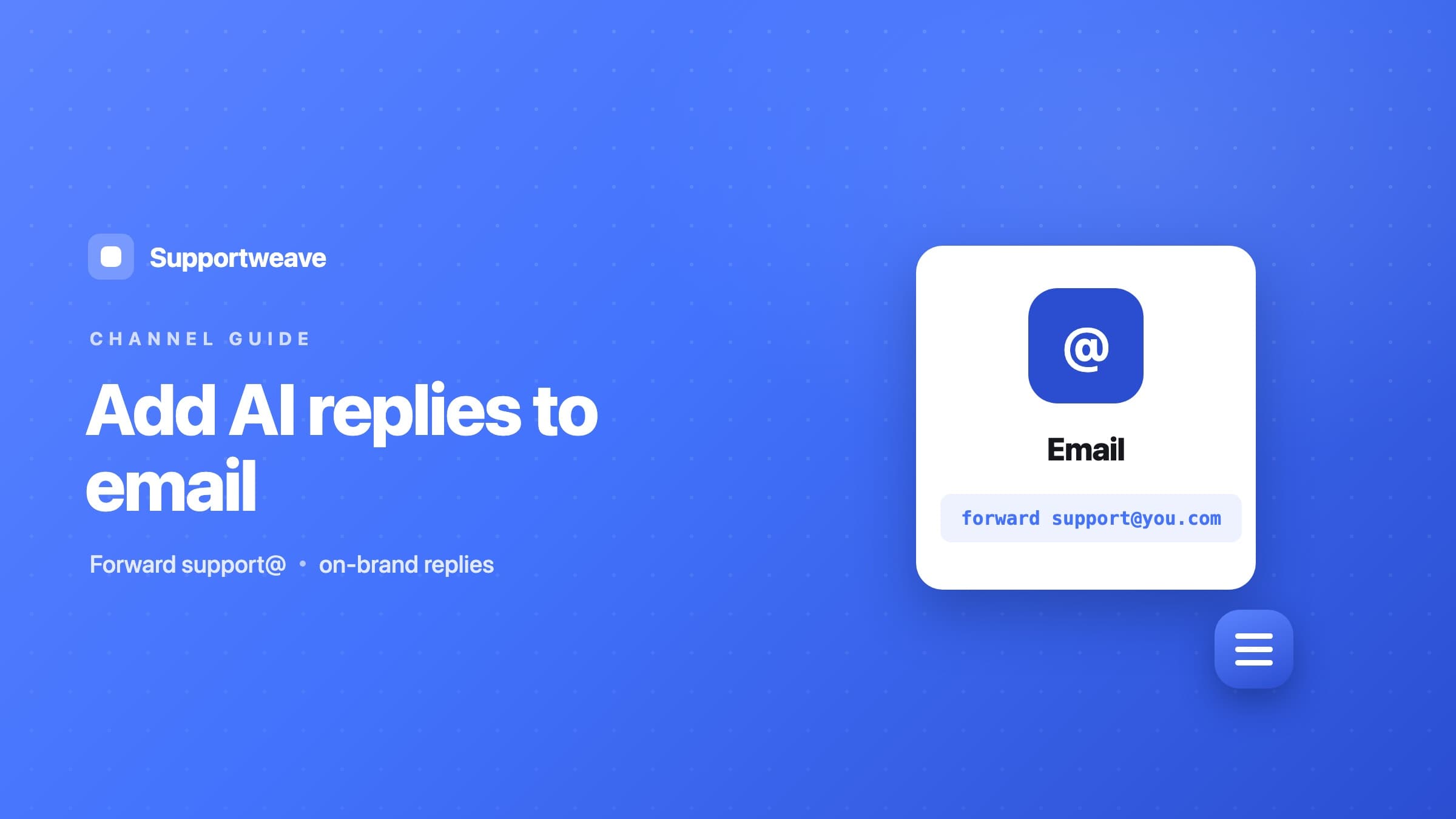 How to add an AI chatbot to your support email